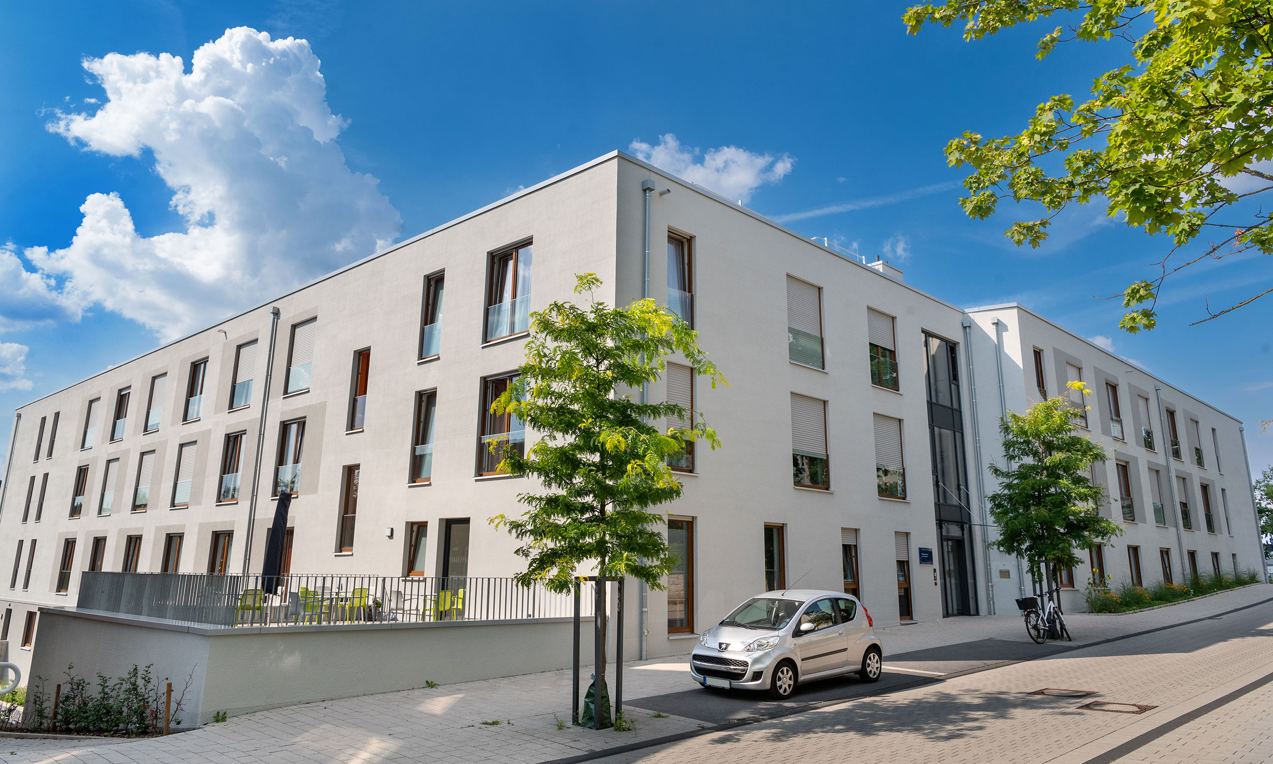 Panoramaansicht des Pflegezentrums Haus Hannah